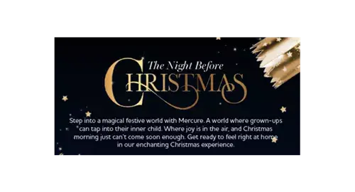 The Night Before Christmas Party Nights 2024 at Mercure Haydock Hotel