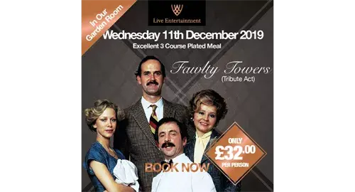 Faulty Towers Tribute Act 2024 at WILDES Derbyshire