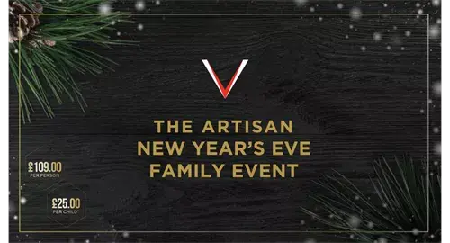 Artisan New Year's Eve Family Event 2024 at The View Hotel Eastbourne