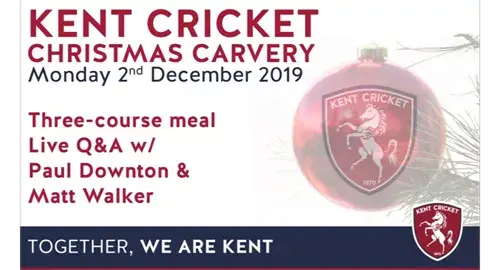 Kent Cricket Christmas Carvery 2024 at Spitfire Ground St Lawrence Canterbury