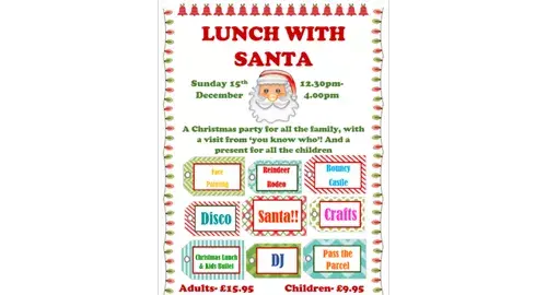 Lunch with Santa 2024 at The Country House Hotel & Spa, Manchester